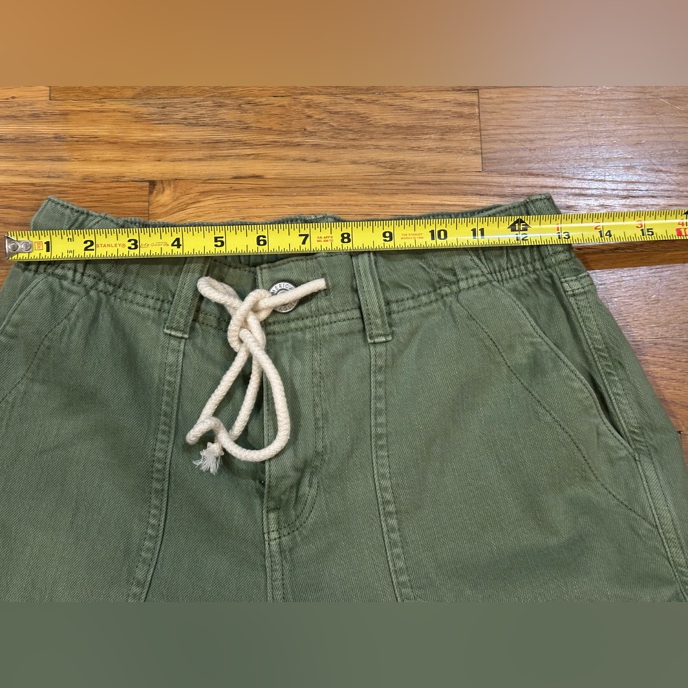 American Eagle Olive Green Drawstring Joggers - size 0 - Picture 7 of 8